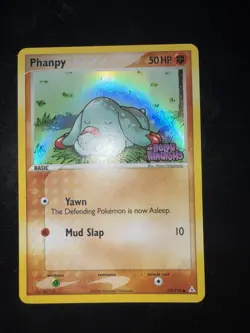 Pokemon Phanpy 75/110 EX Holon Phantoms Common Basic HP50 Mud Slap Reverse Holo - Image 2