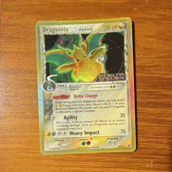 Pokemon TCG Dragonite EX Delta Species 3/113 Reverse Holo Rare 2005 100 HP - Image 1
