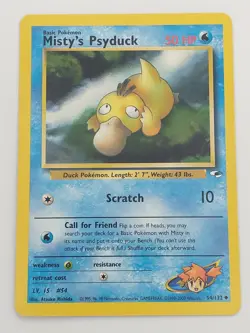 Pokemon TCG Misty's Psyduck Gym Heroes 54/132 Regular Unlimited Uncommon - Image 1