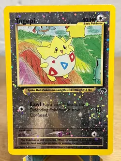 Southern Islands Togepi 4/18 (Holo Swirl) Pokemon LP - Image 1