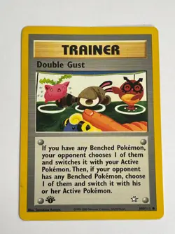 Pokemon TCG Neo Genesis Trainer Double Gust 1st Edition 100/111 - Image 1