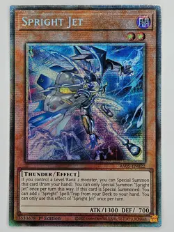 YuGiOh Rarity V 5 RA05-EN022 Spright Jet Starlight Rare - Image 1