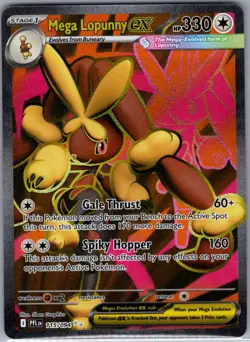 Mega Lopunny ex 115/094 ME02: Phantasmal Flames - Pokemon Card - NM - Image 1