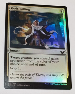 MTG Gods Willing 012 2X2 Double Masters 2022 Foil Common NM x1 - Image 1