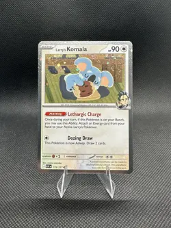 Pokemon | Larry’s Komala 175/217 | Ascended Heroes |Cosmos Holo Promo Swirl | NM - Image 1