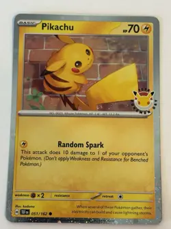 Pikachu Pokemon Day 2026 051/162 30th Anniversary Stamped Promo Holo Pokemon TCG - Image 1