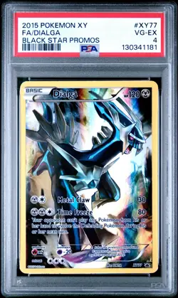 2015 POKEMON BLACK STAR PROMO DIALGA #XY77 HOLO PSA 4 EX #130341181 - Image 1