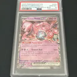 Pokemon Team Rocket's Mewtwo ex Bx. Promo SVP EN 205 PSA 10 Gem Mint - Image 1