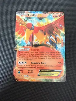 HO-OH EX EX RARE HOLO 22/124 DRAGONS EXALTED POKEMON LP - Image 1