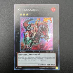 YuGiOh Grenosaurus YS11-EN043 Super Rare 1st Edition LP - Image 1