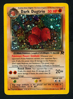 Pokemon Dark Dugtrio 6/82 Holo Unlimited Team Rocket 2000 (MP) - Image 1