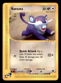 RATTATA 128/165 C EXPEDITION BASE SET POKEMON TCG MP - Image 1