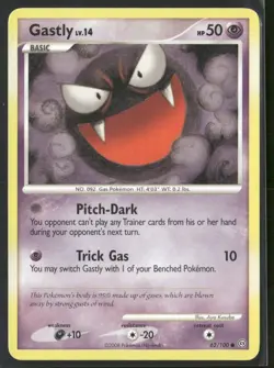 Gastly 62/100 Common Stormfront Pokemon Lightly Played - Image 1