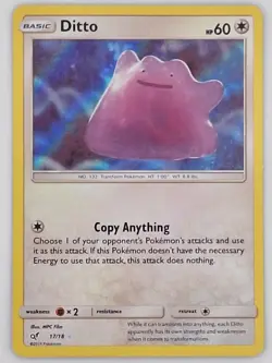Ditto 17/18 Pokemon - Holo Sun & Moon Detective Pikachu MP - Image 2