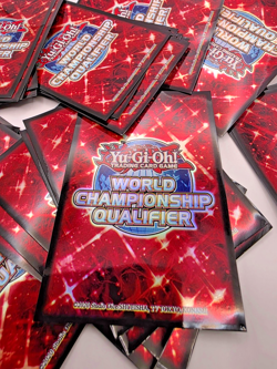 YUGIOH WCQ SLEEVES RED 2023 OFFICIAL KONAMI SEALED HOLO x 100 - Image 3