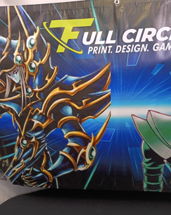 Yu-Gi-Oh Dark Magician Dark Paladin Anime Gaming Banner Full Circle Print - Image 3
