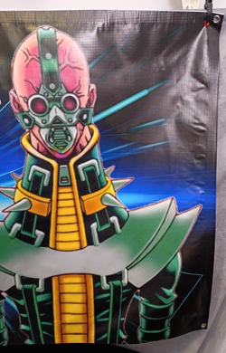 Yu-Gi-Oh Dark Magician Dark Paladin Anime Gaming Banner Full Circle Print - Image 5