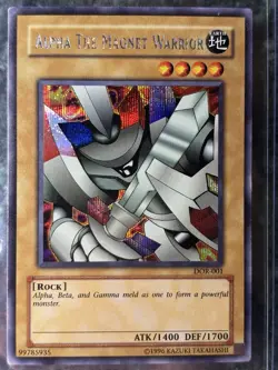 Yugioh Alpha The Magnet Warrior DOR-001 Unlimited Secret Rare NM-LP - Image 3
