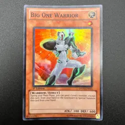 YuGiOh Big One Warrior DP10-EN015 Super Rare 1st Edition NM - Image 1