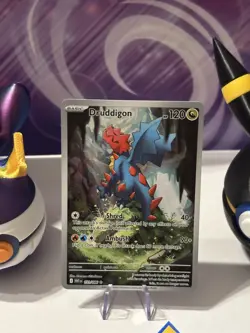 151/086 Druddigon White Flare Illustration Rare Pokemon Card M/NM UK seller - Image 2