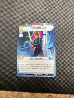 Star Wars Unlimited Luke Skywalker Jedi Knight HYPERSPACE Legendary Card SOR 317 - Image 1