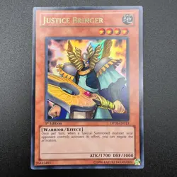 YuGiOh Justice Bringer DP10-EN013 Ultra Rare 1st Edition NM - Image 1
