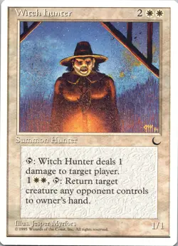 Witch Hunter Uncommon Chronicles Magic: The Gathering Lightly Played - Image 1