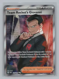Team Rocket's Giovanni 225/182 SV10: Destined Rivals Pokemon TCG NM Playset - Image 1