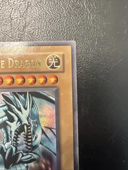 Blue-Eyes White Dragon LOB-001 1st Edition North American Yugioh Card - Image 3