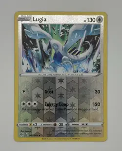 Lugia Reverse Holo Rare Pokemon TCG SWSH03: Darkness Ablaze 140/189 NM - Image 1