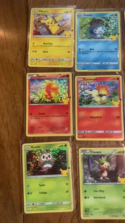 2021 POKEMON HOLO McDONALDS COMPLETE SET CELEBRATIONS 25TH ANNIVERSARY ALL HOLOS - Image 2