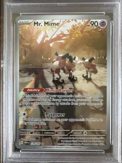2023 Pokemon SV 151 Mr. Mime Illustration Rare #179/165 PSA 10 GEM MINT - Image 2