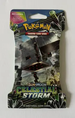 Pokemon TCG - Celestial Storm Sleeved Booster Pack Stakataka Artwork - Sealed! - Image 1