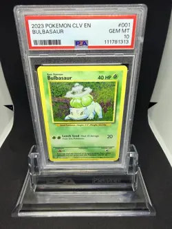 2023 Pokemon CLV EN Bulbasaur #001 PSA 10 - Image 1