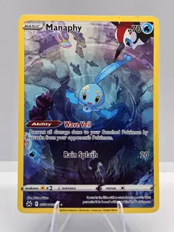 Manaphy GG06/GG70 Holo Crown Zenith Galarian Gallery Pokemon NM #3 - Image 1