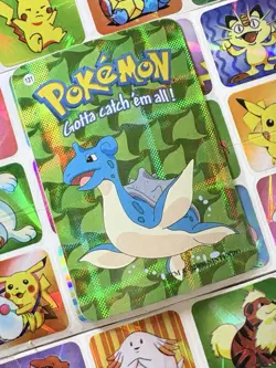 Pokemon Lapras Vintage Pocket Monsters Vending HOLO Prism Sticker 2000 Nintendo - Image 4