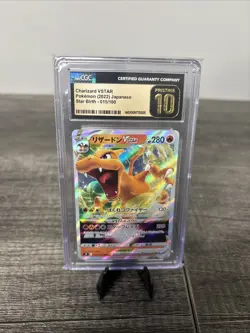 2022 Pokemon Charizard VSTAR 015/100 S9: Star Birth Holo (Jpn) CGC Prestine 10 - Image 1