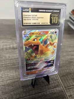 2022 Pokemon Charizard VSTAR 015/100 S9: Star Birth Holo (Jpn) CGC Prestine 10 - Image 3