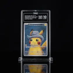 2023 SVP Pokemon X Van Gogh Promo #085 Pikachu With Grey Felt Hat TAG 10 (967) - Image 1