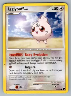 Igglybuff 70/106 Common Great Encounters Pokemon MP - Image 1