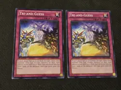 2x Tri-and-Guess x2 PRIO-EN080 Common 1st Edition NM Yugioh - Image 1