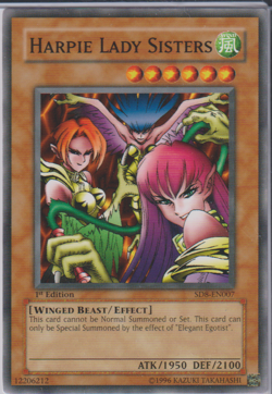 Yugioh! Harpie Lady Sisters - SD8-EN007 - Common - 1st Edition NM - Image 3