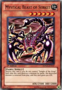 [ULTRA RARE] YuGiOh - Mystical Beast of Serket - NM - SDMA-EN037 - 1st Edition - Image 1