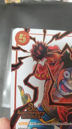 Monkey.D.Luffy - ST01-012 (3rd Anniversary Winner) ST01-012 One Piece Promotion - Image 4