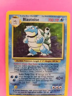 Blastoise Base Set Holo Pokemon Card WOTC - Image 2