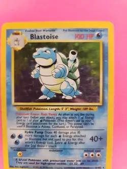 Blastoise Base Set Holo Pokemon Card WOTC - Image 3