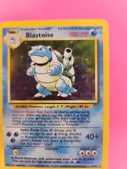Blastoise Base Set Holo Pokemon Card WOTC - Image 4