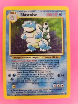 Blastoise Base Set Holo Pokemon Card WOTC - Image 5