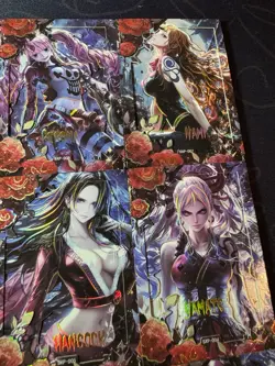 One Piece Collectible Character Anime Waifu 9 Doujin Full Art Cards Rose Limited - Image 3