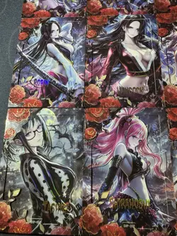 One Piece Collectible Character Anime Waifu 9 Doujin Full Art Cards Rose Limited - Image 4